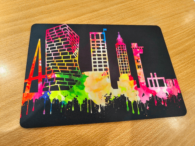 Tapis de souris Le havre en couleurs