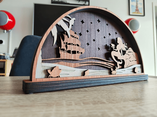 Diorama le rêve d'une Sirène