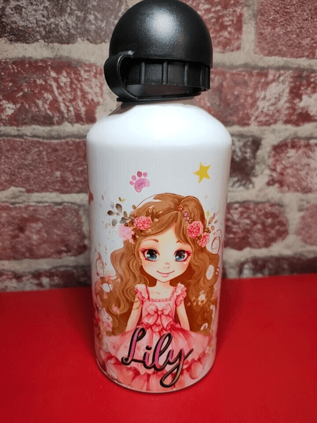 Gourde aluminium 500 ml blanche + 2 bouchons