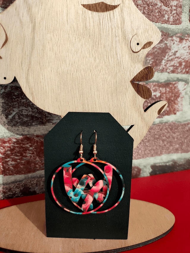 Boucles d'oreilles en bois
