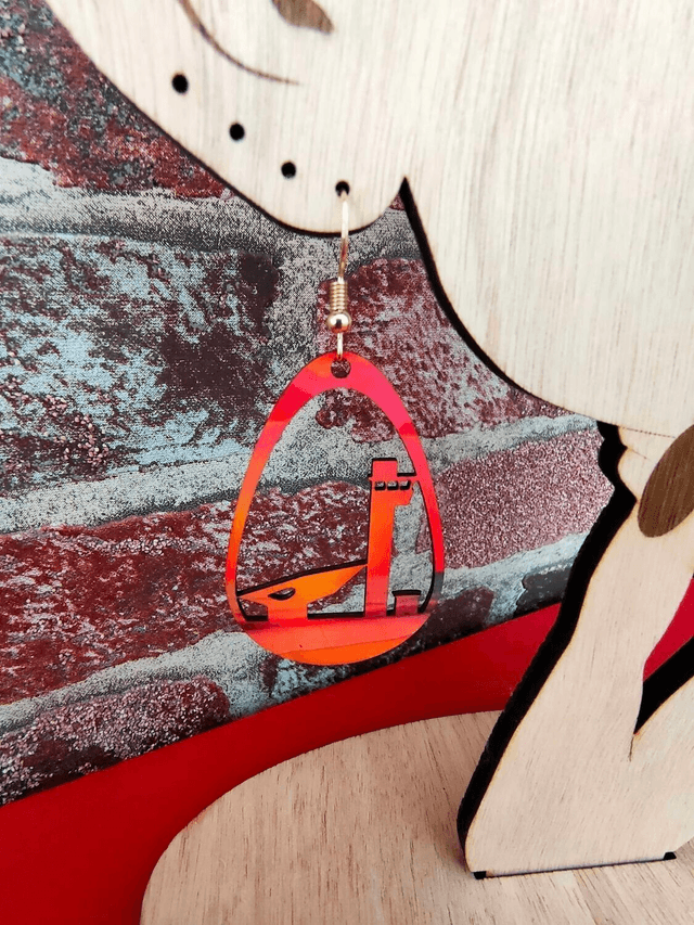 Boucles d&#039;oreilles en bois